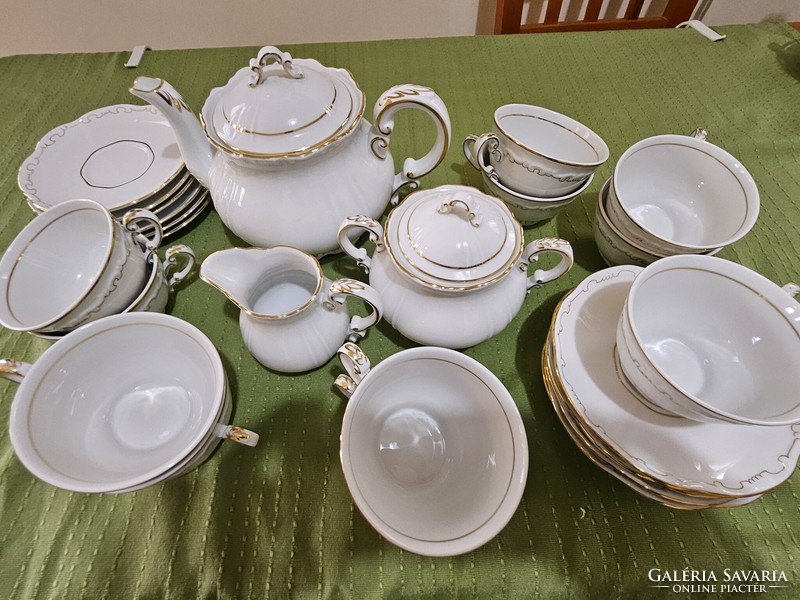 Original Zsolnay anniversary tea set