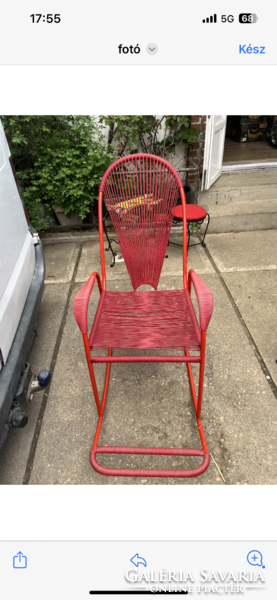 Retro spaghetti rocking chair!