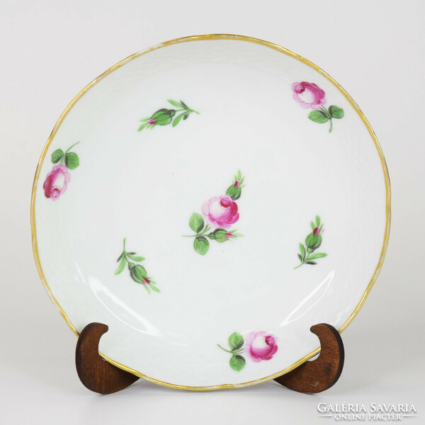 Old Herend Viennese rose plate