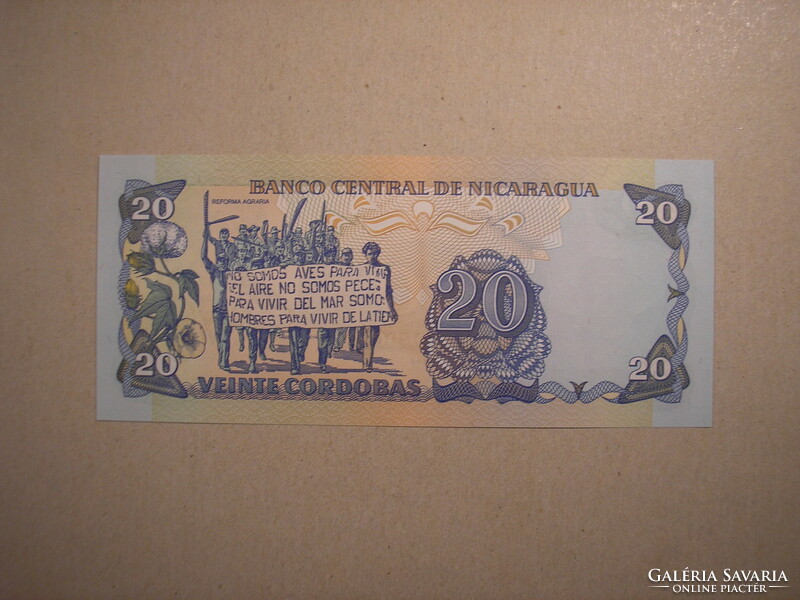 Nicaragua - 20 cordobas 1985 oz
