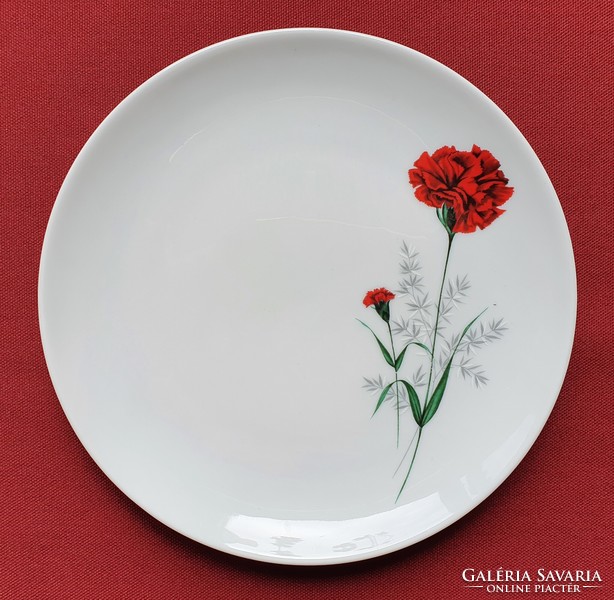 5db Winterling Röslau Bavaria német porcelán kistányér süteményes tányér szegfű virág mintával