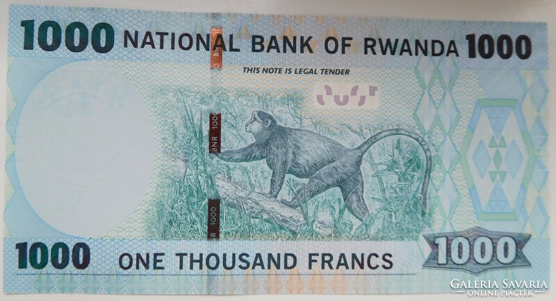 Ruanda 1000 francs 2015 UNC