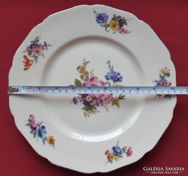 Hutschenreuther Madeleine német porcelán tálaló tányér tál virág mintával
