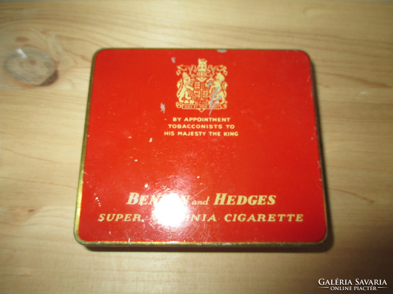 Benson and Hedges Virginia cigarettás fémdoboz