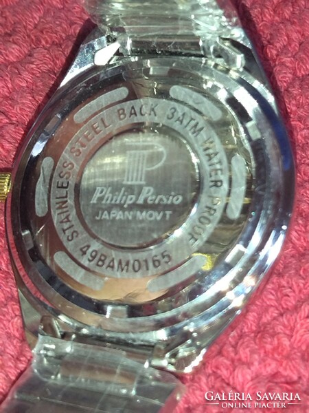 Beautiful Japanese Philip Persio men's quartz watch, unused