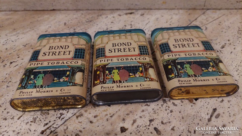 Philip morris & co bond street pipe tobacco tin box