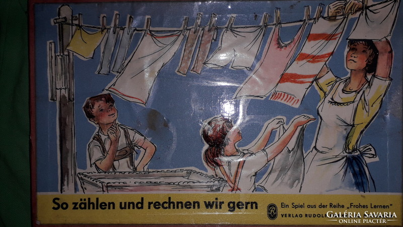 1960. Mi így szeretünk számolni! DDR NDK német szám memória játék világszinten RITKA a képek szerint