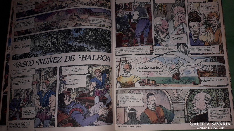 Beautiful comic album with 6 complete comics in Hungarian, the discovery of the world larousse