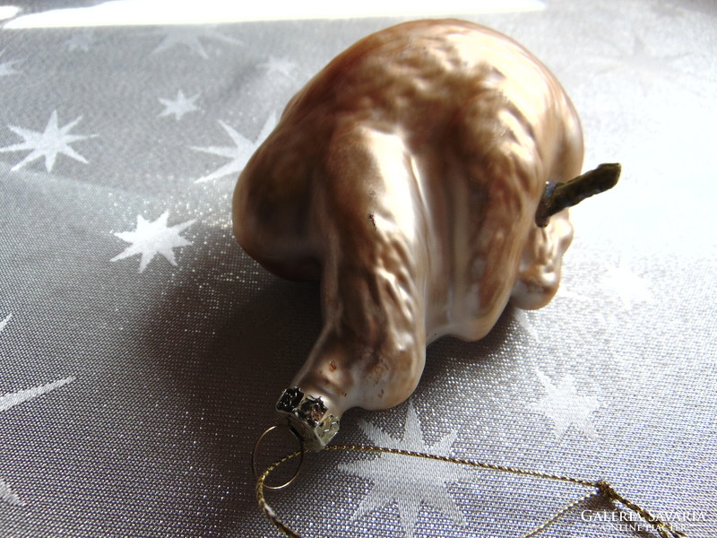 Glass sloth Christmas tree decoration