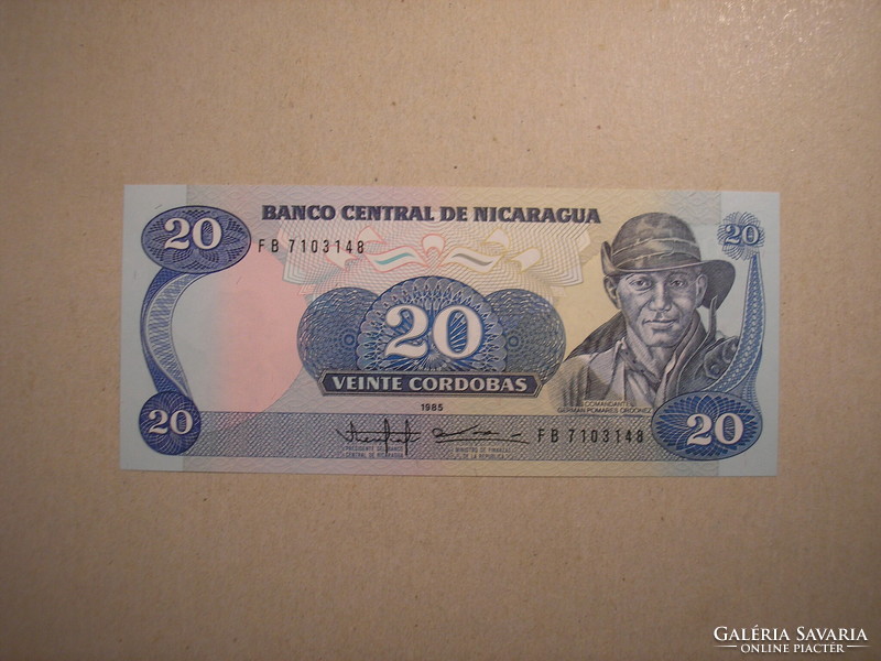 Nicaragua - 20 Cordobas 1985 UNC