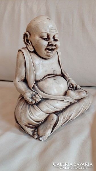Buddha szobor, 25x21x16 cm
