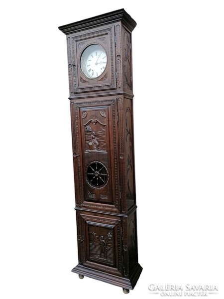 Antique Breton style standing clock