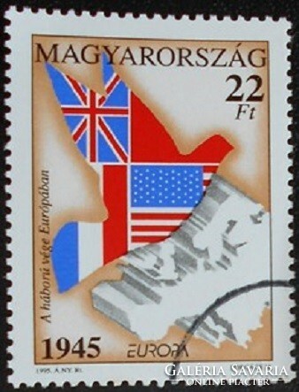 M4294 / 1995 Europa : 50 éve ért véget a háború Európában bélyeg postatiszta mintabélyeg