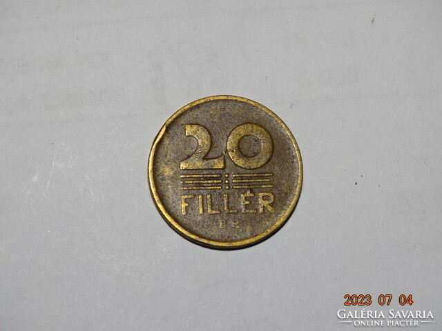 Hungarian state change 20 fils 1950 copper