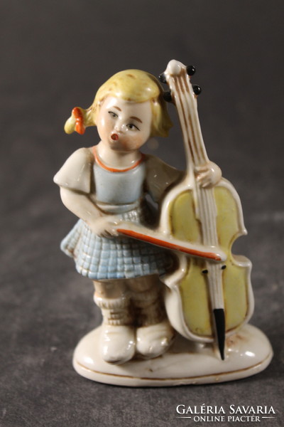 Német porcelán zenész lány 619