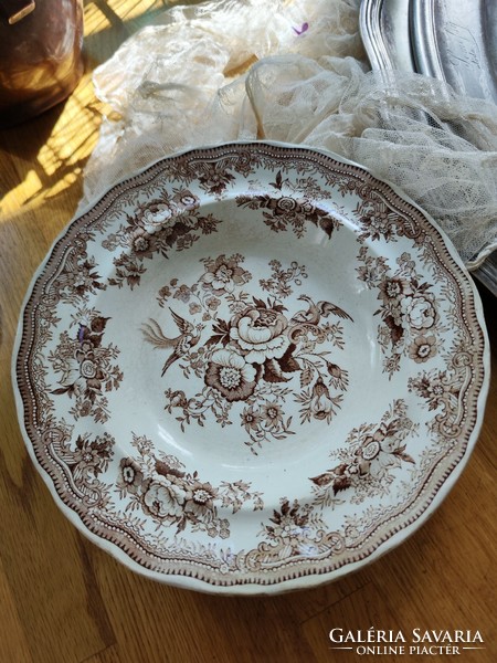 Beech&hancock antique English earthenware plate, deep plate
