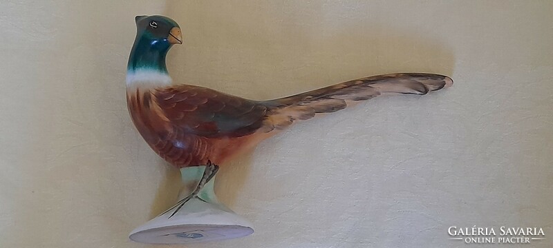 Pheasant ceramic bodrog cross 21x14x7cm