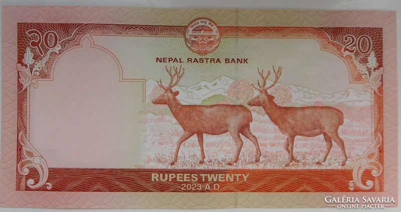 Nepál 20 rupees 2023 UNC