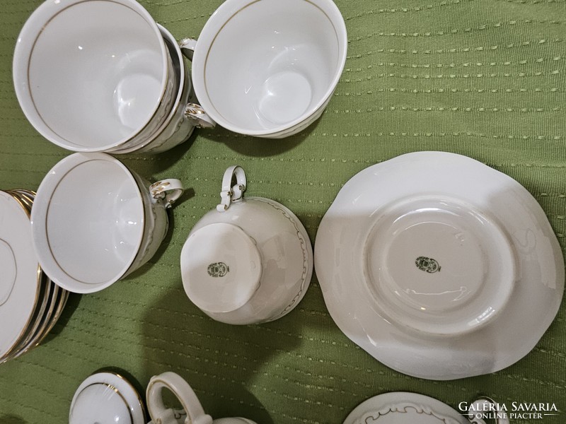Original Zsolnay anniversary tea set