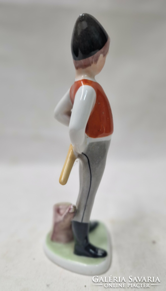 Ravenclaw woodcutter boy porcelain figurine in perfect condition 15.5 cm