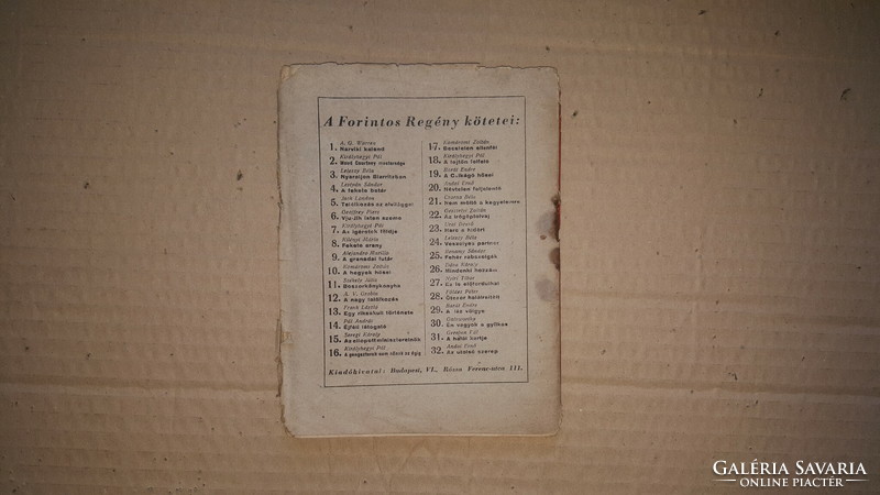 1948 Forintos regény / Dósa Károly Mindenki hozzám / Szikra Ny.