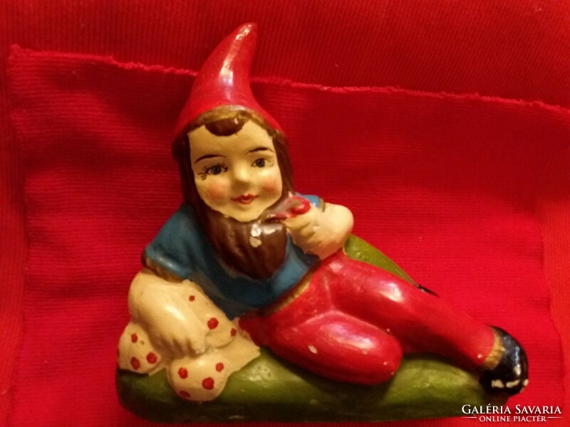 Antique cc. 1930 Glazed folk ceramic bush lying dwarf 22 x 17 cm according to pictures