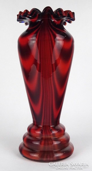 1Q917 Nagyméretű színezett fújt muránói üveg váza 29 cm