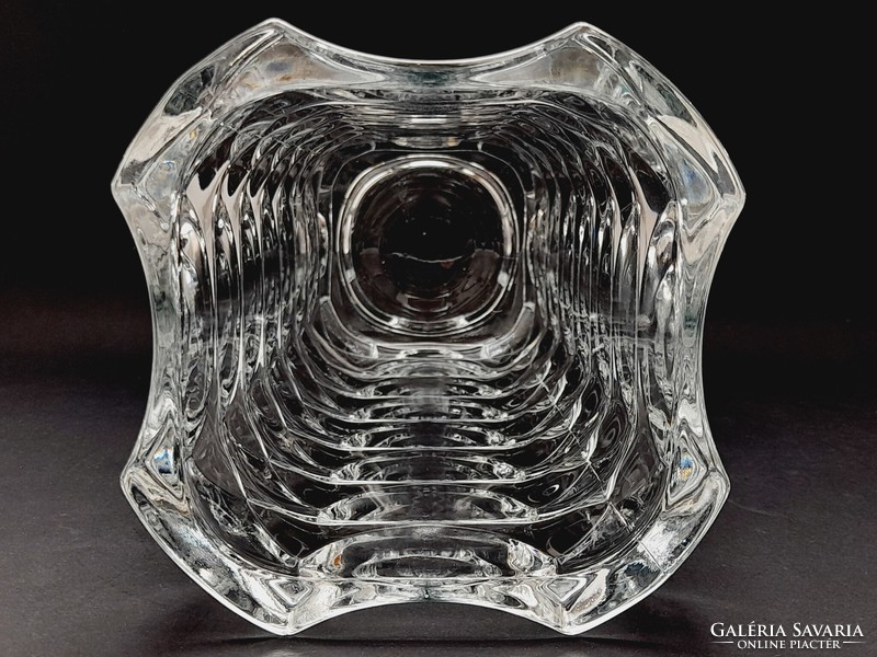 Francia nagyméretű üveg váza 24,7 cm