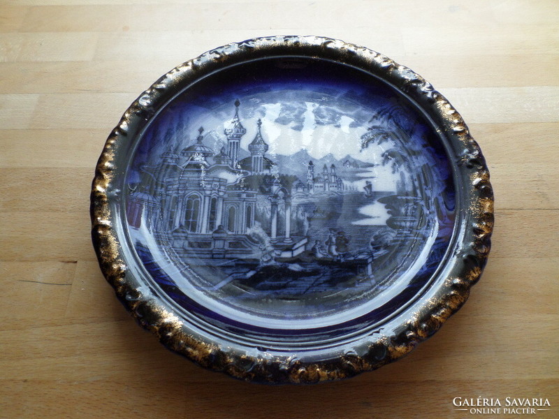 Antique English j.Kent faience bowl plate decorative bowl wall plate 26 cm