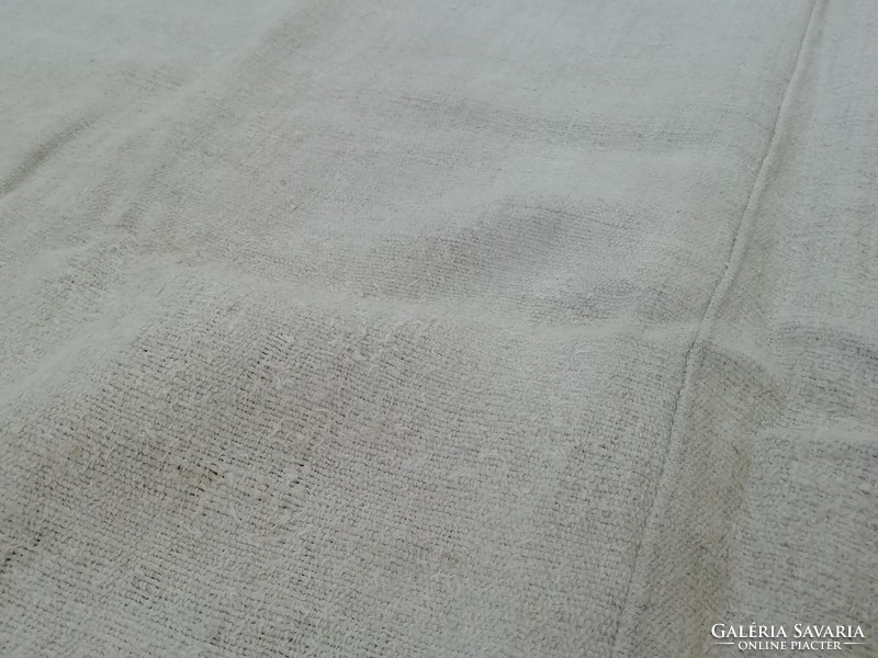 Old linen tablecloth, blanket 182cm x 105cm