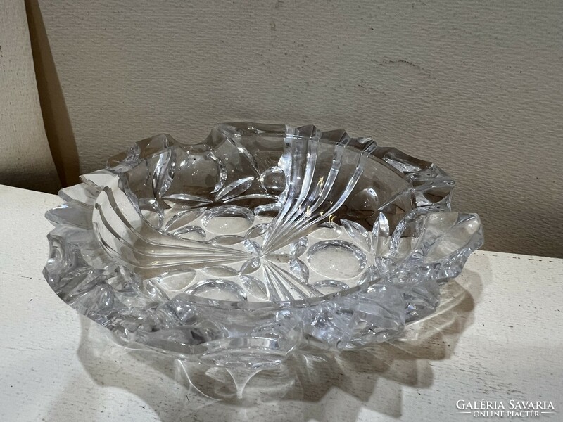 Lead crystal ashtray, size 15.5 cm. 4560