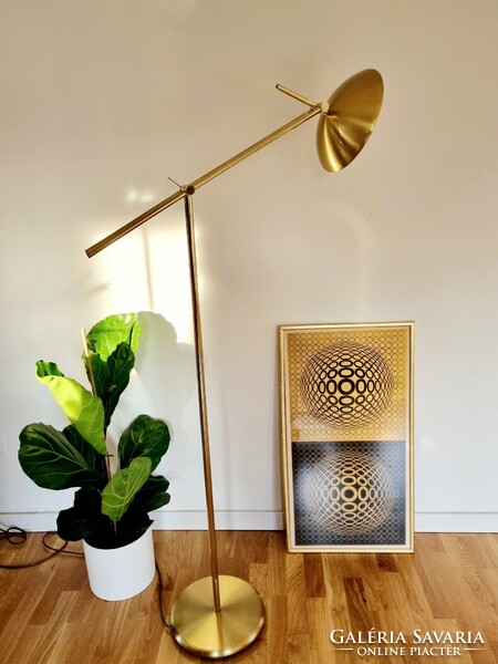 Vintage gold floor lamp