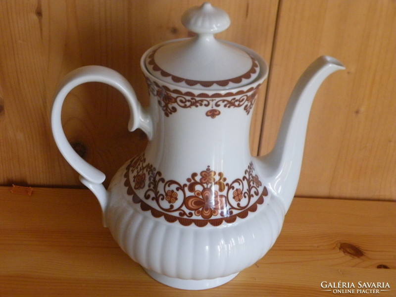 Porcelain spout, teapot, lidded - bavaria mitterteich 527/2 -