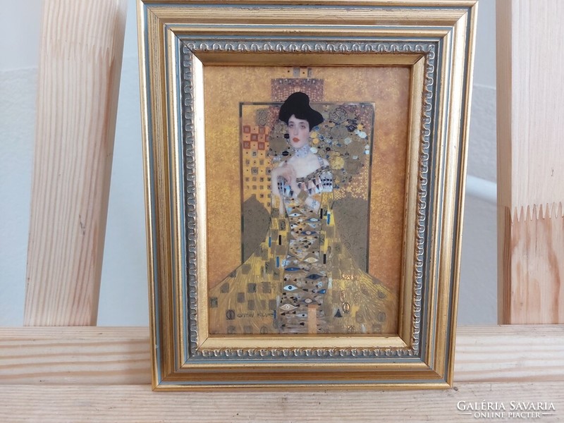 (K) marked goebel klimt adele bloch bauer porcelain image