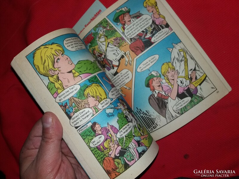 Old German-language conny horse comic from the 1980s, together with the pictures