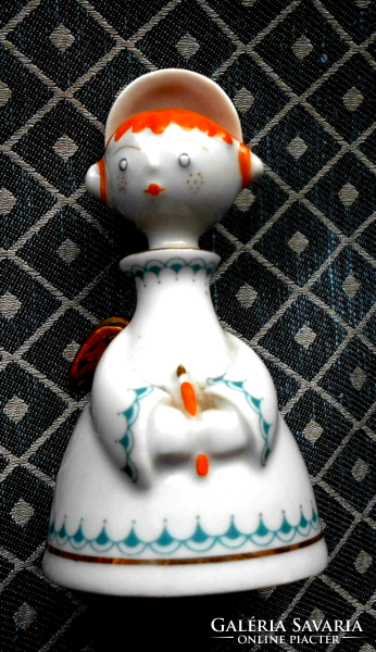 Kézzel festett  ANGYAL -Hollóházi porcelán figura