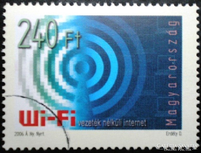 M4833  /  2006 WIFI - vezeték nélküli internet bélyeg postatiszta mintabélyeg