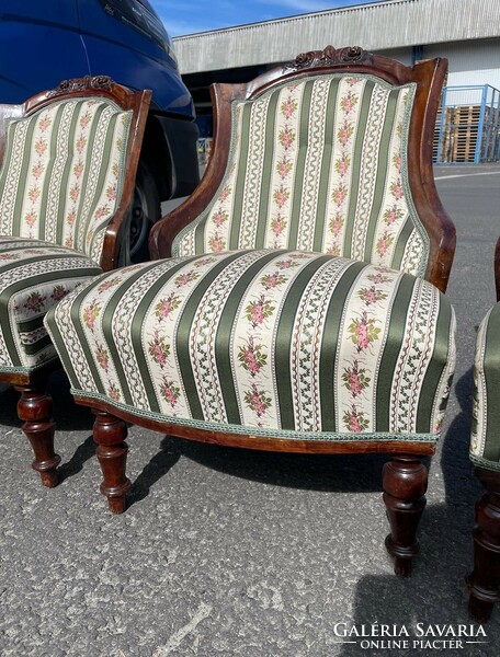Neo-baroque style lady's armchairs