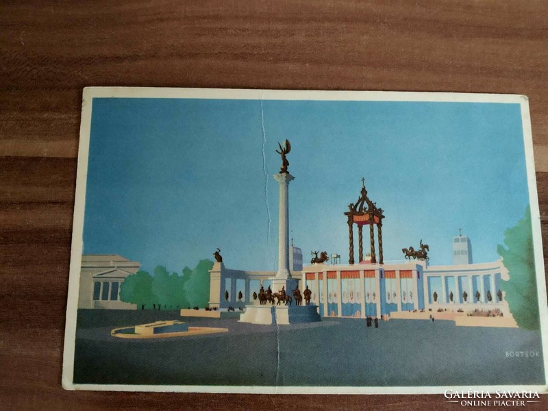 A XXXIV. Nemzetközi Eucharisztikus Kongresszus Főoltára Budapesten, postatiszta (1938)