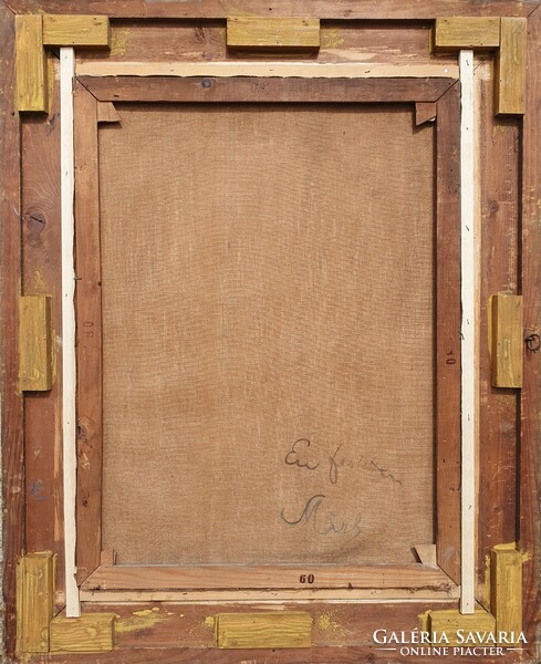 Márk Lajos / Lány kék ruhában