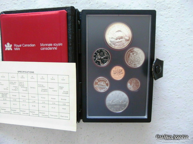 Canada circulation line 1979 pp cent - silver dollar in decorative case