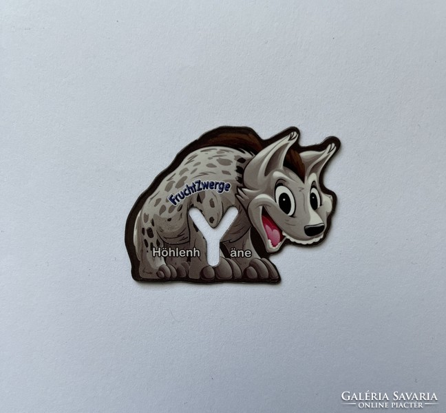 Refrigerator magnet - letter y - hyena