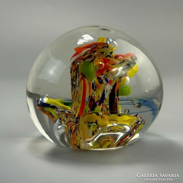 Murano paperweight, art glass globe