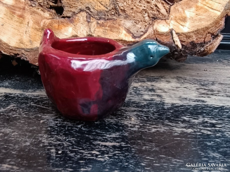 Ceramic dish in the shape of a bird