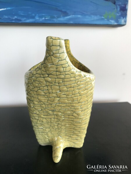 Rare ceramic vase, work of Géza Gorka, beautiful, signed ceramic vase art work of mr Géza Gorka(306)