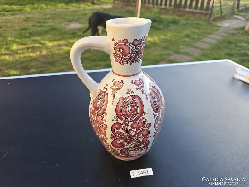 T1491 Ulmer ceramic jug German 23.5 cm