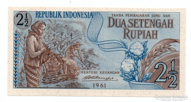 2. 1/2 Rupiah 1961 Indonesia