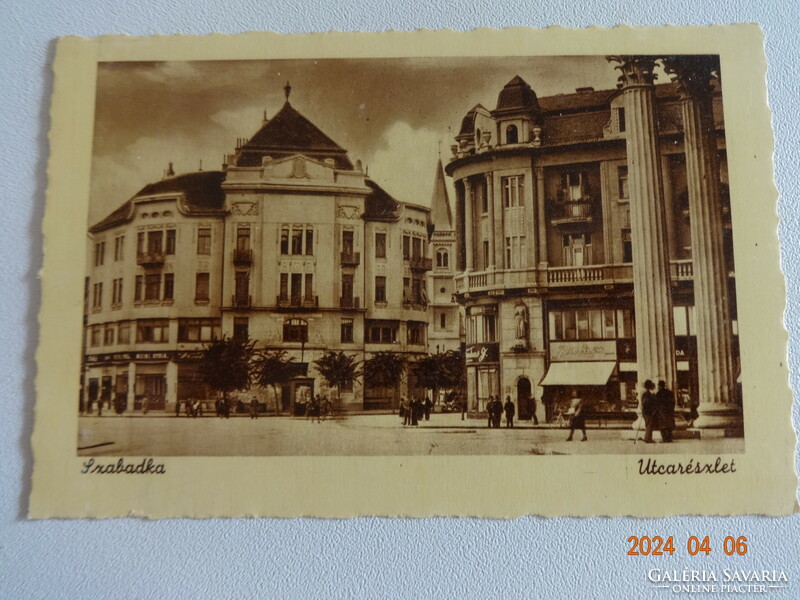 Old Weinstock post-clean postcard: Szatka, street detail