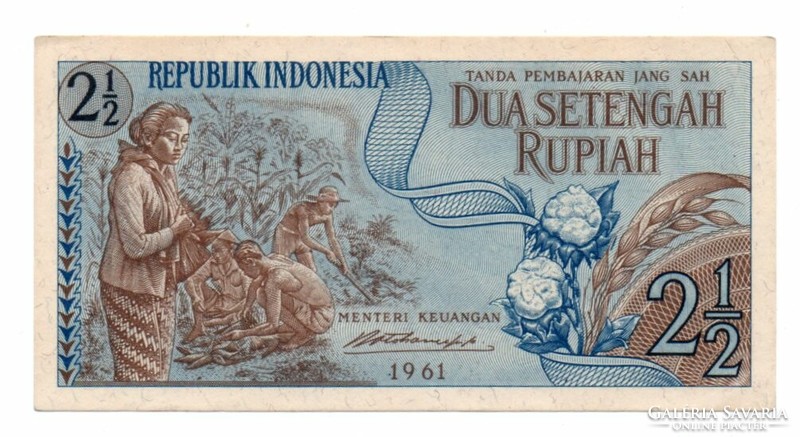 2. 1/2     Rúpia    1961       Indonézia