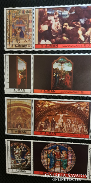 1970. Ajman 4 x hármas csík bélyeg   F/3/16